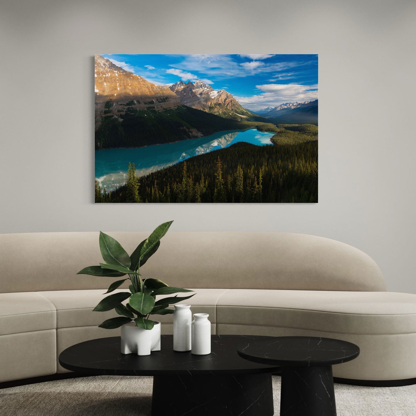 Peyto Lake Spring Morning